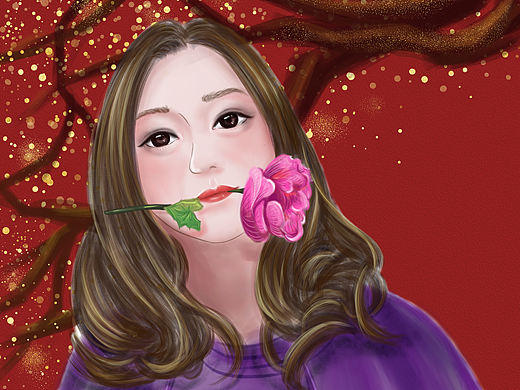 厚涂人像