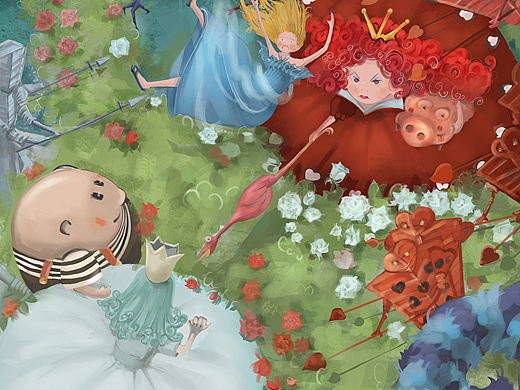 《爱丽丝梦游仙境》插画