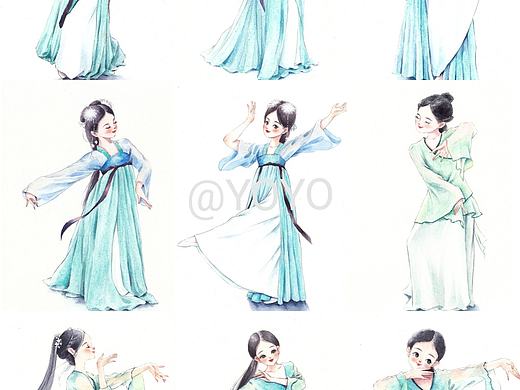 一些水彩人物练习