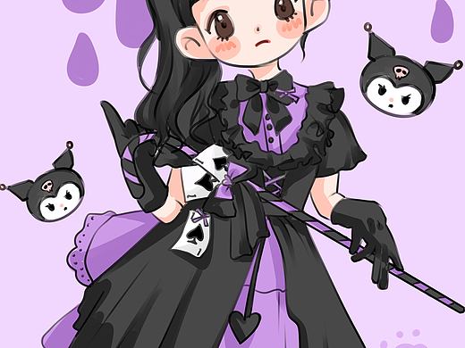 原创插画‖库洛米甜酷girl