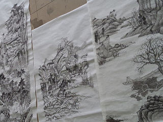 山水作业,4个星期4张,表示够了