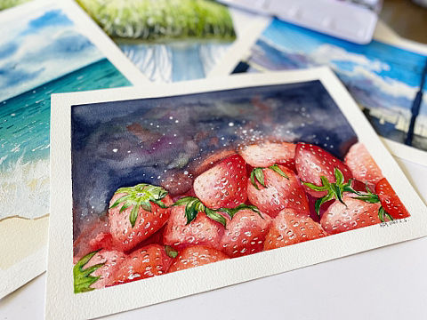 水彩画（个人主页-ZNDYwNjU0MTI=） - 绘本 - 站酷设计师紫菜水彩画原创素材 - 站酷ZCOOL