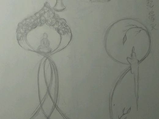 我不是专业设计师，这只是几张铅笔草稿，不知道这样画下去有没有前景，希望有专业老师指点。