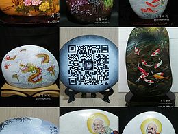 手绘石头画