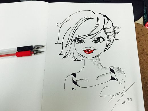 愤怒的女孩,snow的作品一