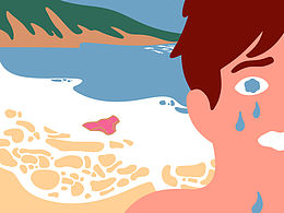 为丝网印刷画的几张插画