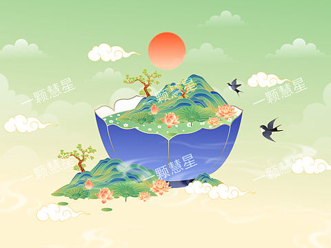 国潮风插画