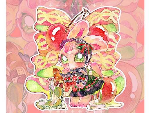 治愈的甜心动物 插画水彩