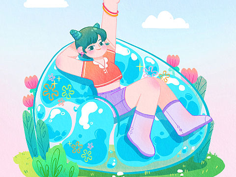 原创夏日插画
