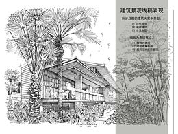 环艺钢笔线稿