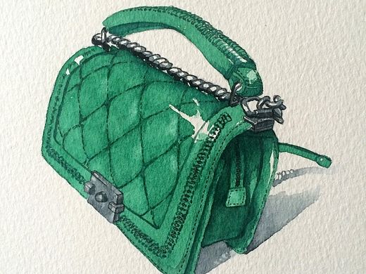 水彩画了十三个包包，这叫吃饱了撑的