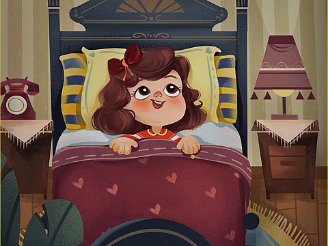 儿童插画——失眠崽