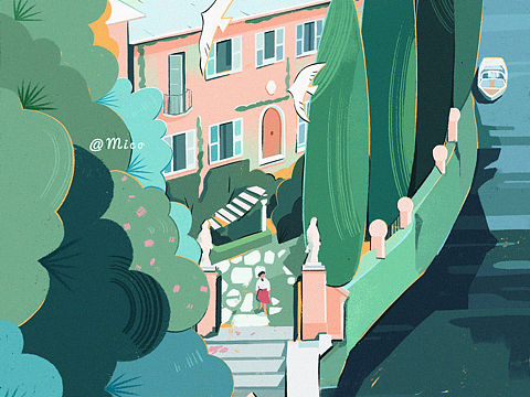 畫個湖邊小房子（個人主頁-ZNDcxMzQ5NDQ=） - 創(chuàng)作習作 - 站酷設計師米口電了鵝原創(chuàng)素材 - 站酷ZCOOL