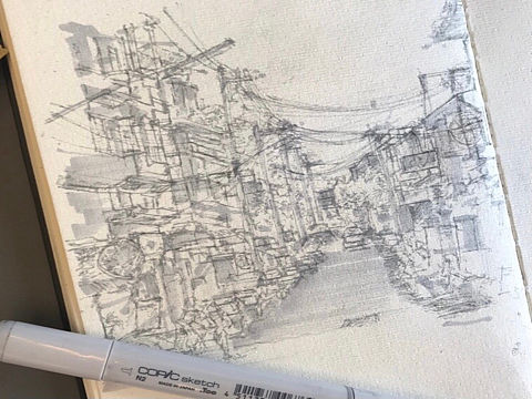 建筑速写