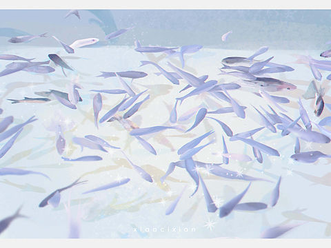 《百鱼图》插画