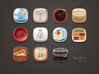 一组写实图标练习