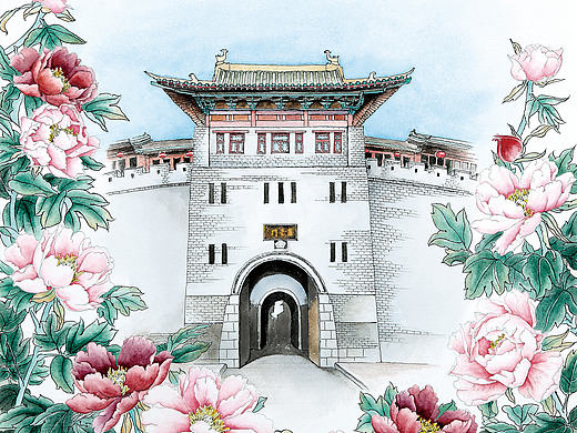 洛阳，九朝之都；牡丹，名满天下。