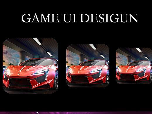 赛车游戏的宣传图和icon