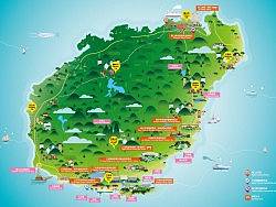 三亚旅游地图设计