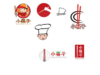 小筷子LOGO设计