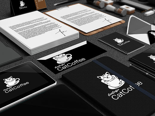 咖啡标志-猫（个人主页-ZMTQzOTc2MTY=） - Logo - 站酷设计师william皇子原创素材 - 站酷ZCOOL