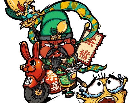 赤兔關(guān)羽（個人主頁-ZNDgzMTg1NDg=） - 商業(yè)插畫 - 站酷設(shè)計師皮卡不是車原創(chuàng)素材 - 站酷ZCOOL