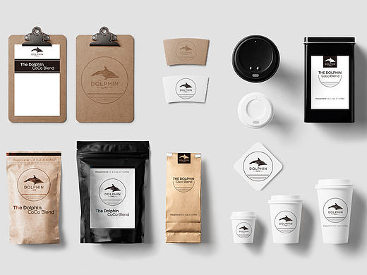 【Dolphin Cafe】Poster&Package design