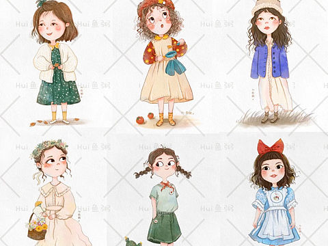 Procreate水彩萌娃插画作品集②