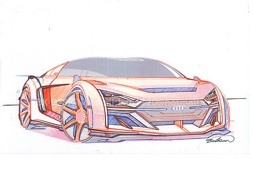 Audi R8 Concept Design（个人主页-ZMjE0OTA3NDQ=） - 交通工具 - 站酷设计师BK1220原创素材 - 站酷ZCOOL