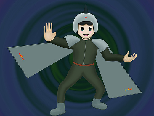 航空大世界歼10-西锐卡通形象