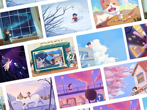 治愈的短发女孩