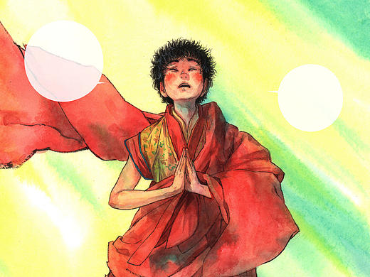 漫画《仓央嘉措》第二卷近期（个人主页-ZMTk3MzkwNDg=） - 中/长篇漫画 - 站酷设计师格子炒饭原创素材 - 站酷ZCOOL