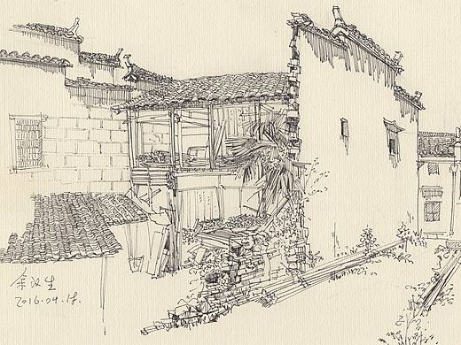 江西婺源写生（个人主页-ZMjA0MzA5NDg=） - 绘画 - 站酷设计师志洁行芳原创素材 - 站酷ZCOOL