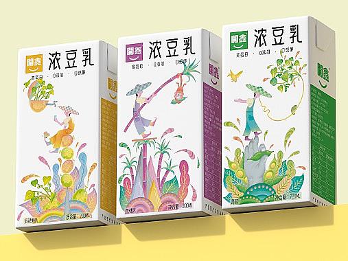 開鑫浓豆乳包装设计