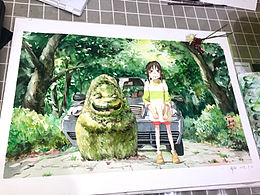 【水彩過程】千與千尋