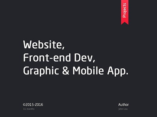 THE SELECTED PROJECTS 2015-2016