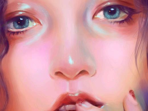 肖像画💙️（个人主页-ZMzkzNzQ5OTY=） - 商业插画 - 站酷设计师里響原创素材 - 站酷ZCOOL