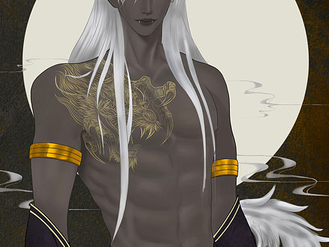 《山海经》异兽——驳的拟人化插画设计