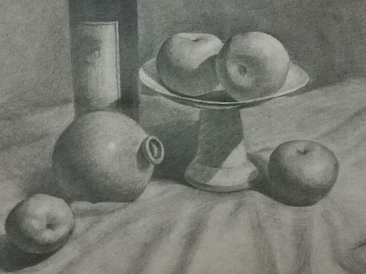 静物素描