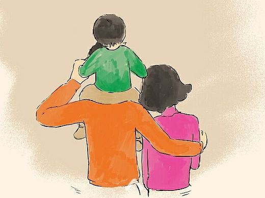 “孩子的爱，你发现了么”H5 漫画 手绘