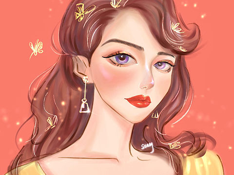 procreate繪畫（個(gè)人主頁-ZNTkwMDY5ODA=） - 藝術(shù)插畫 - 站酷設(shè)計(jì)師淺年_Sobrani原創(chuàng)素材 - 站酷ZCOOL