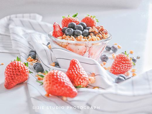 SIJIE STUDIO | 美食摄影 | 水果酸奶杯第一弹