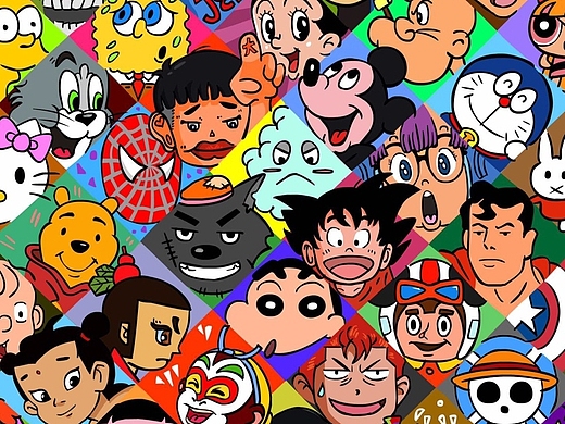 《曾经的英雄》儿时童年动画片手绘主角大合集