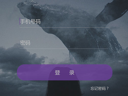 APP登录页面