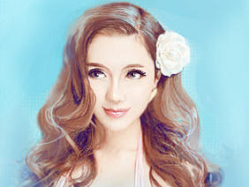 把人物照片变成手绘效果！！