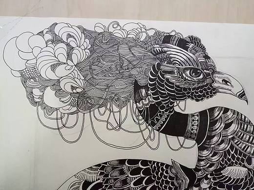 黑白装饰画