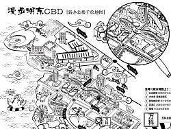 金鸡湖东万科新办公楼周边手绘地图