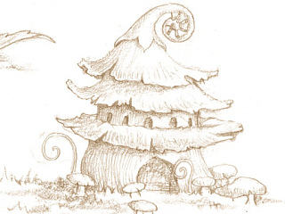 《幻灵童话》线稿1