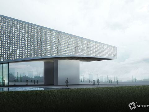 建筑效果图(个人主页-ZNDQwNzAyNTY=) - 建筑/空间 - 站酷设计师景致视觉原创素材 - 站酷ZCOOL