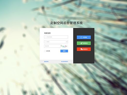 商家后台界面设计 后台网页设计